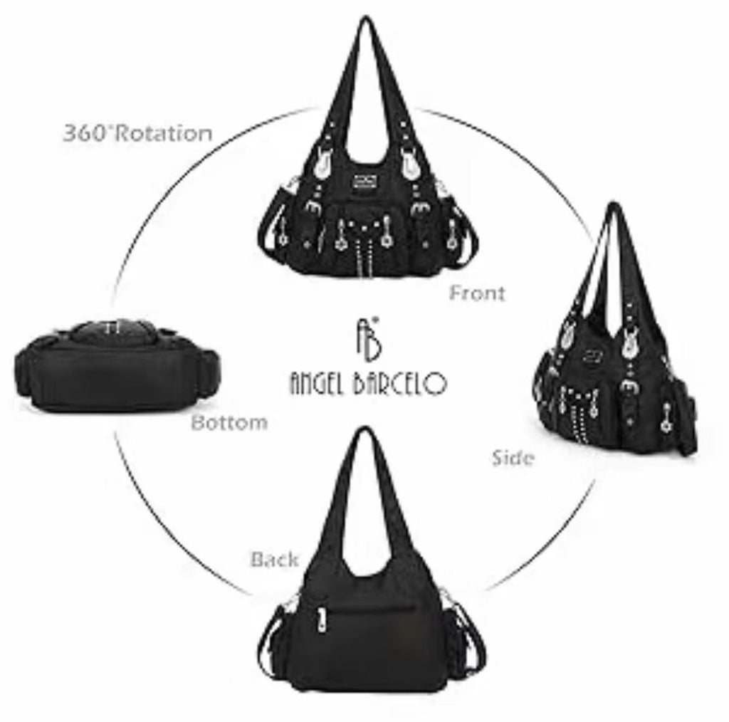 High Quality Fashionable Elegant Large Hobo(13.2" x 4.5" x 10.7") Crossbody Shoulder Bag for Women - Soft PU Leather, Adjustable Shoulder Strap, Multiple Pockets, Anti-Theft Back Zipper, Casual Hobo Crossbody Purse, Crossbody Shoulder Bags