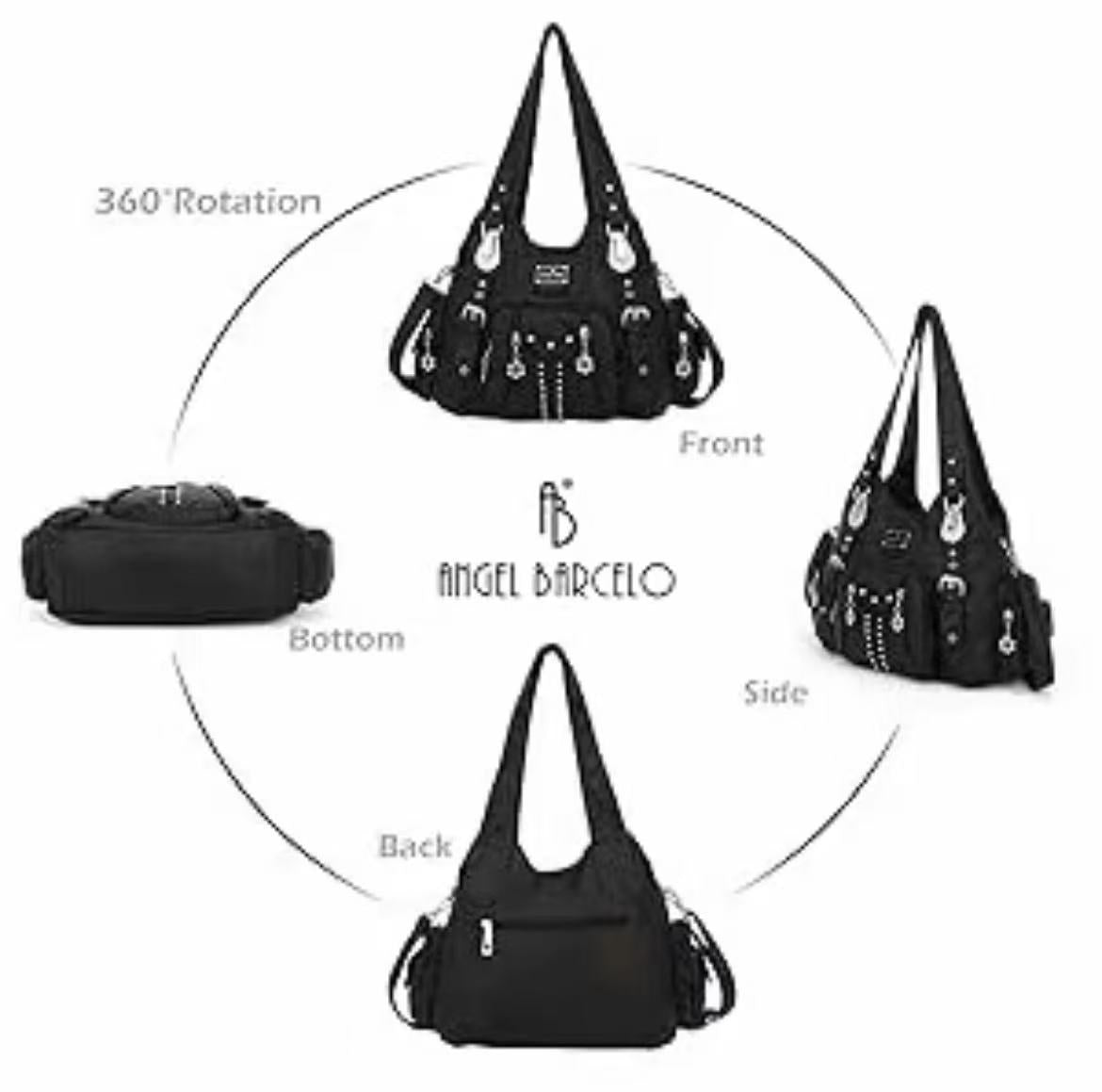 High Quality Fashionable Elegant Large Hobo(13.2" x 4.5" x 10.7") Crossbody Shoulder Bag for Women - Soft PU Leather, Adjustable Shoulder Strap, Multiple Pockets, Anti-Theft Back Zipper, Casual Hobo Crossbody Purse, Crossbody Shoulder Bags